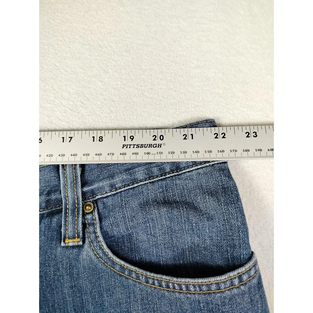 Carhartt‎ Jeans Mens 44x30 Blue Relaxed Fit Straight Denim Workwear 101483 968